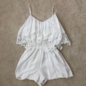 Boutique White Romper (S)